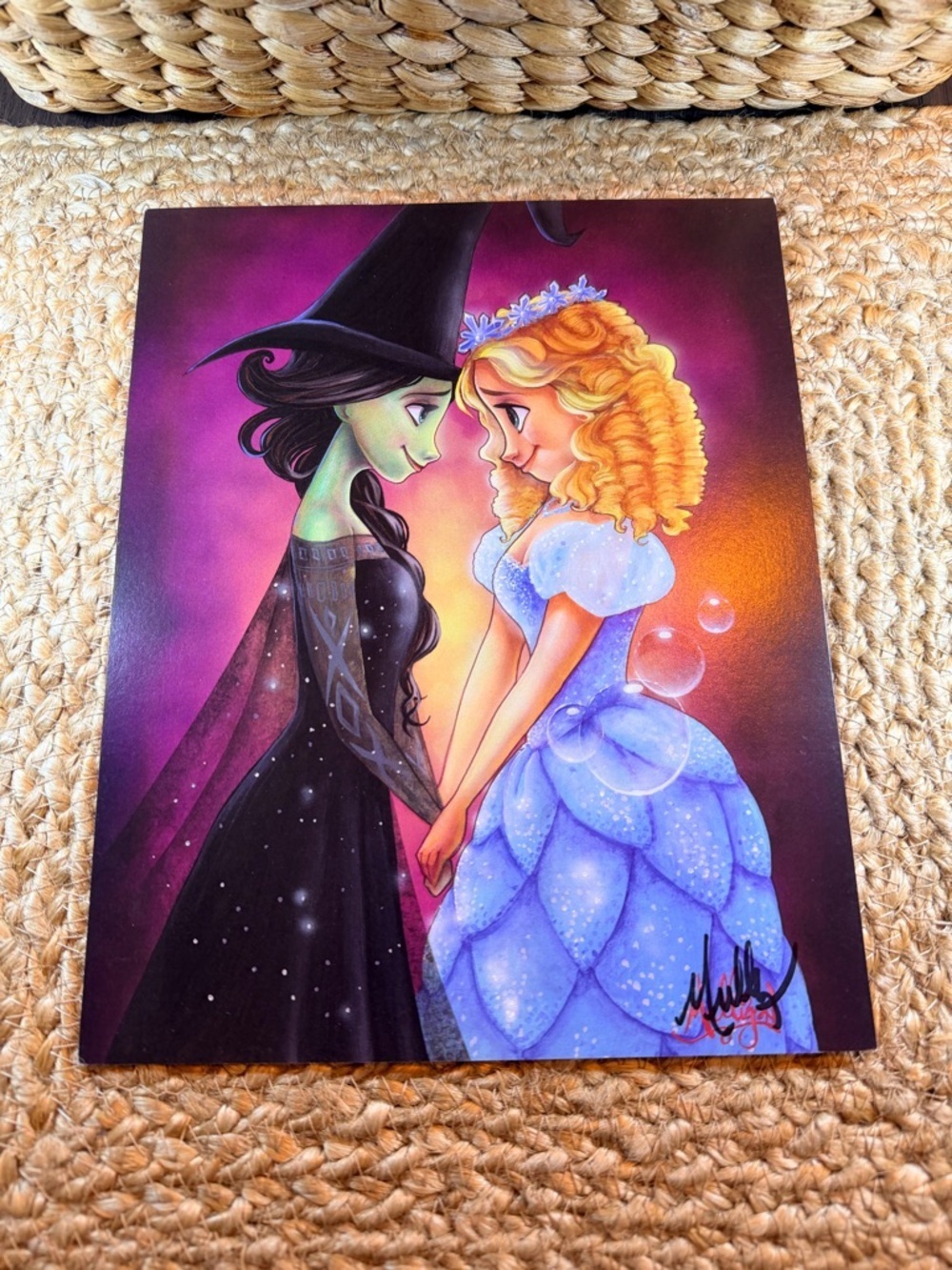 Wicked Elphaba and Glinda Fan Artwork Print “For Good” by artist James Mulligan